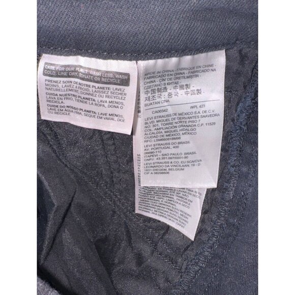 Levis Premium Womens Black Denim Overalls W25 - Picture 4 of 10